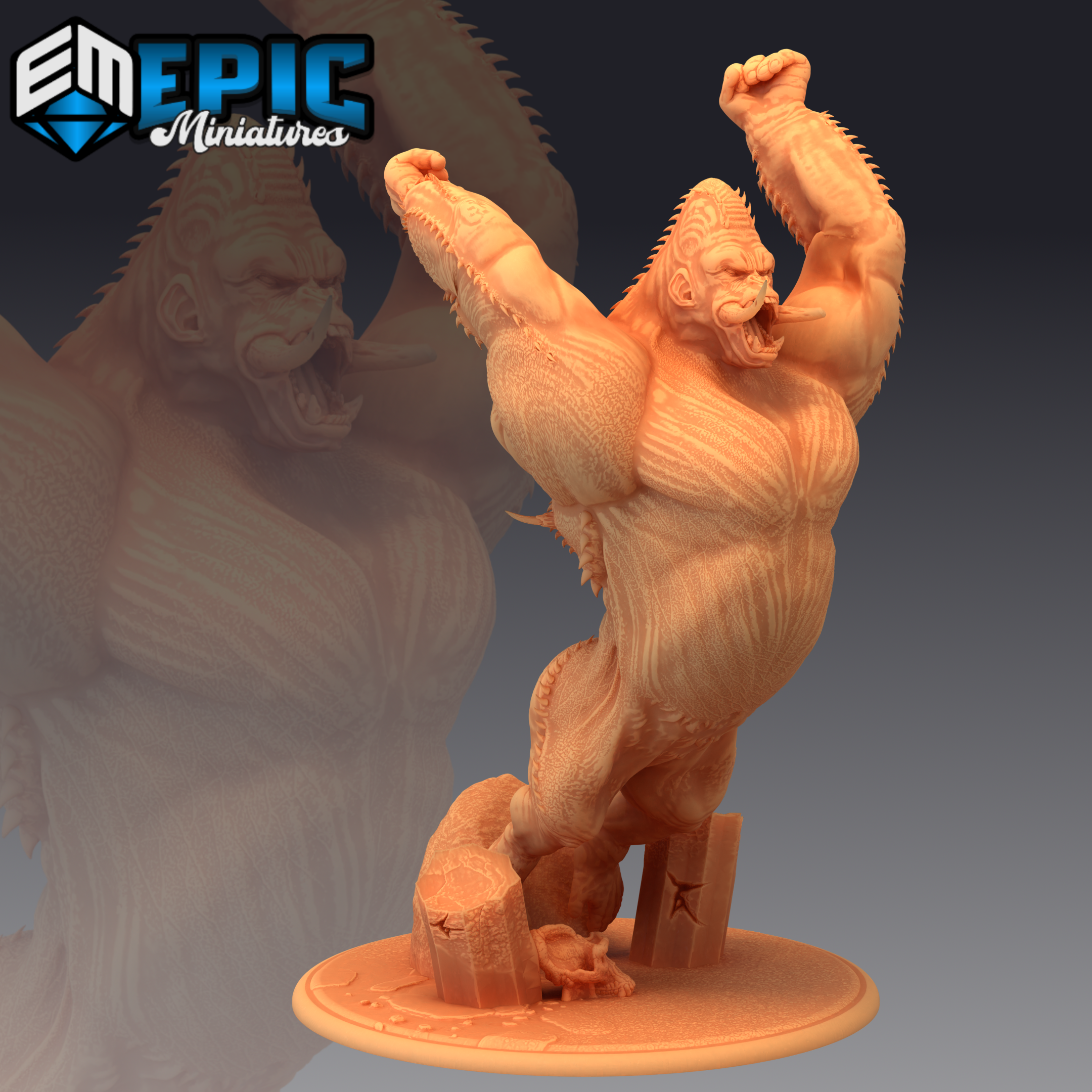 Animal Miniature King of the Jungle Designed by Epic Miniatures