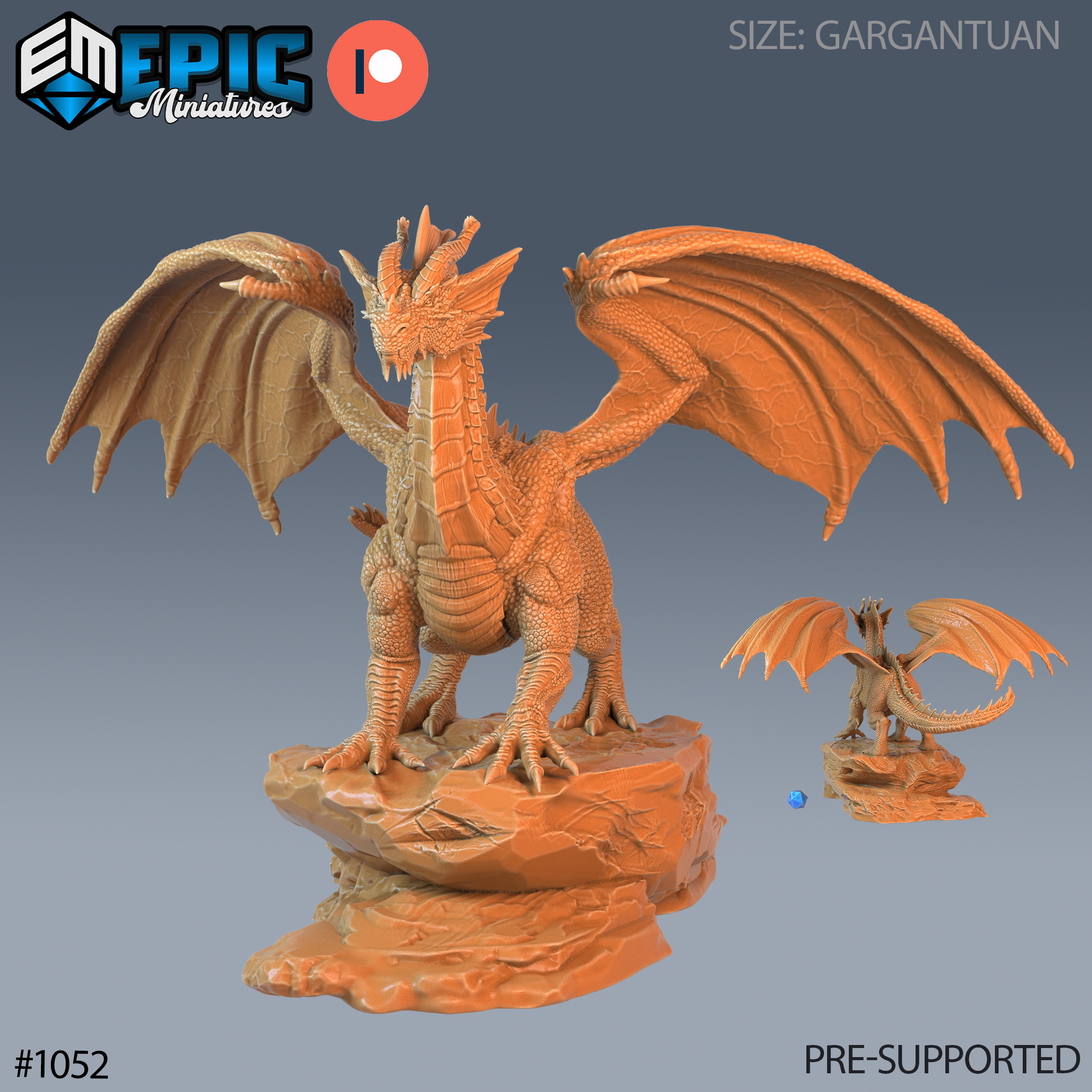 Ancient Red Dragon Miniature