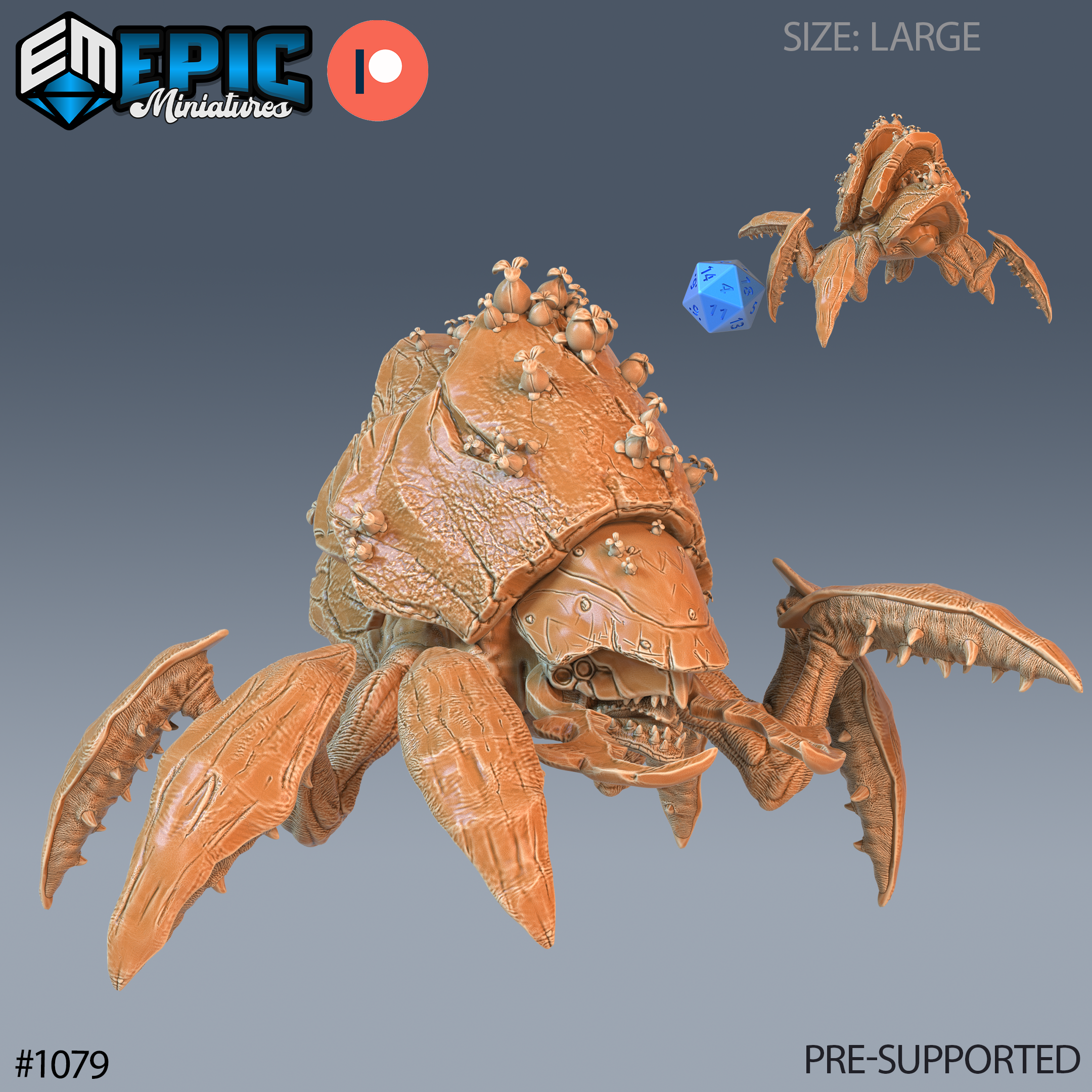 Spore Beetle TTRPG Miniature