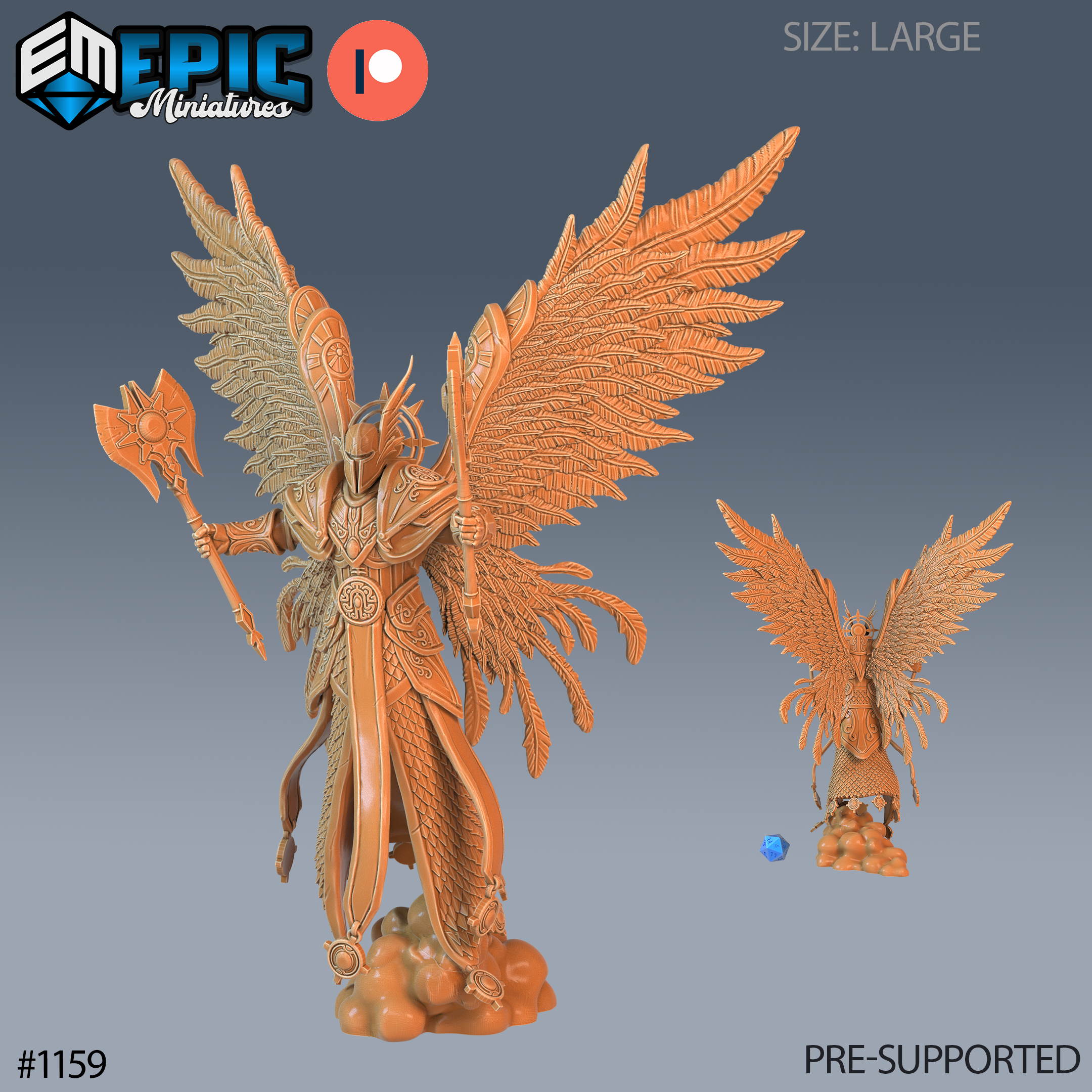 Humanoid with wings designed by Epic Miniatures