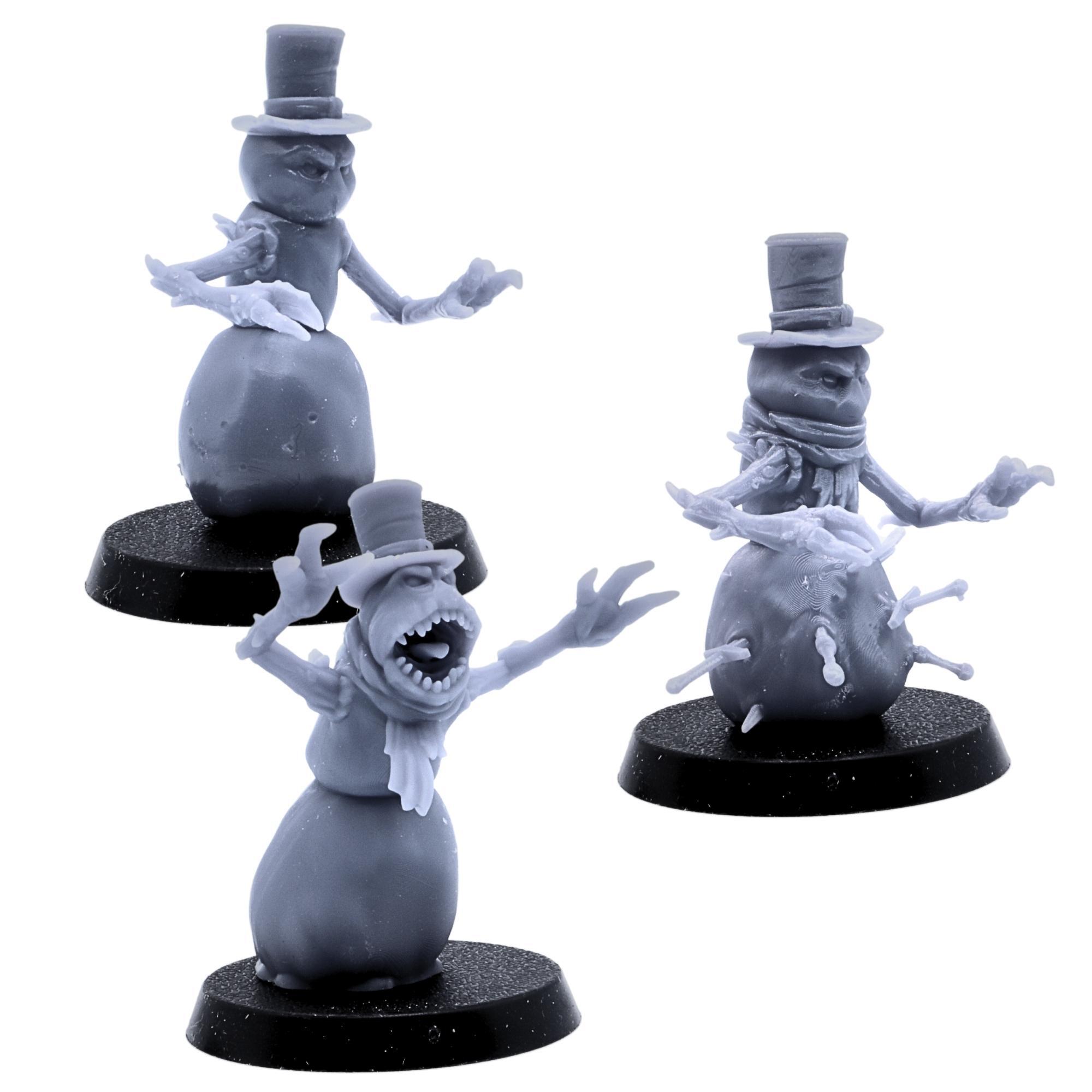 Snowmen Holiday Tabletop Miniatures