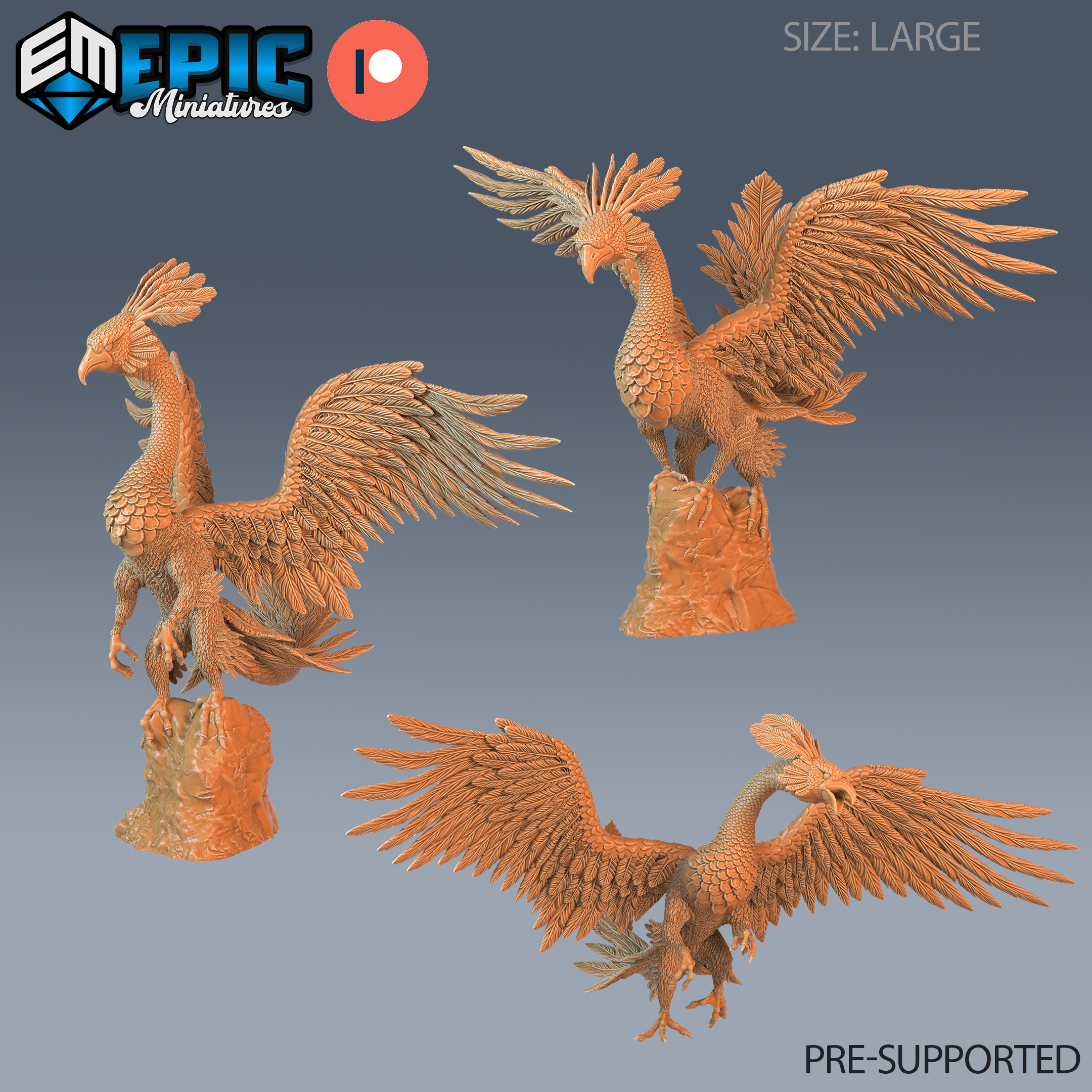Peacock Griffin Hybrid Miniatures