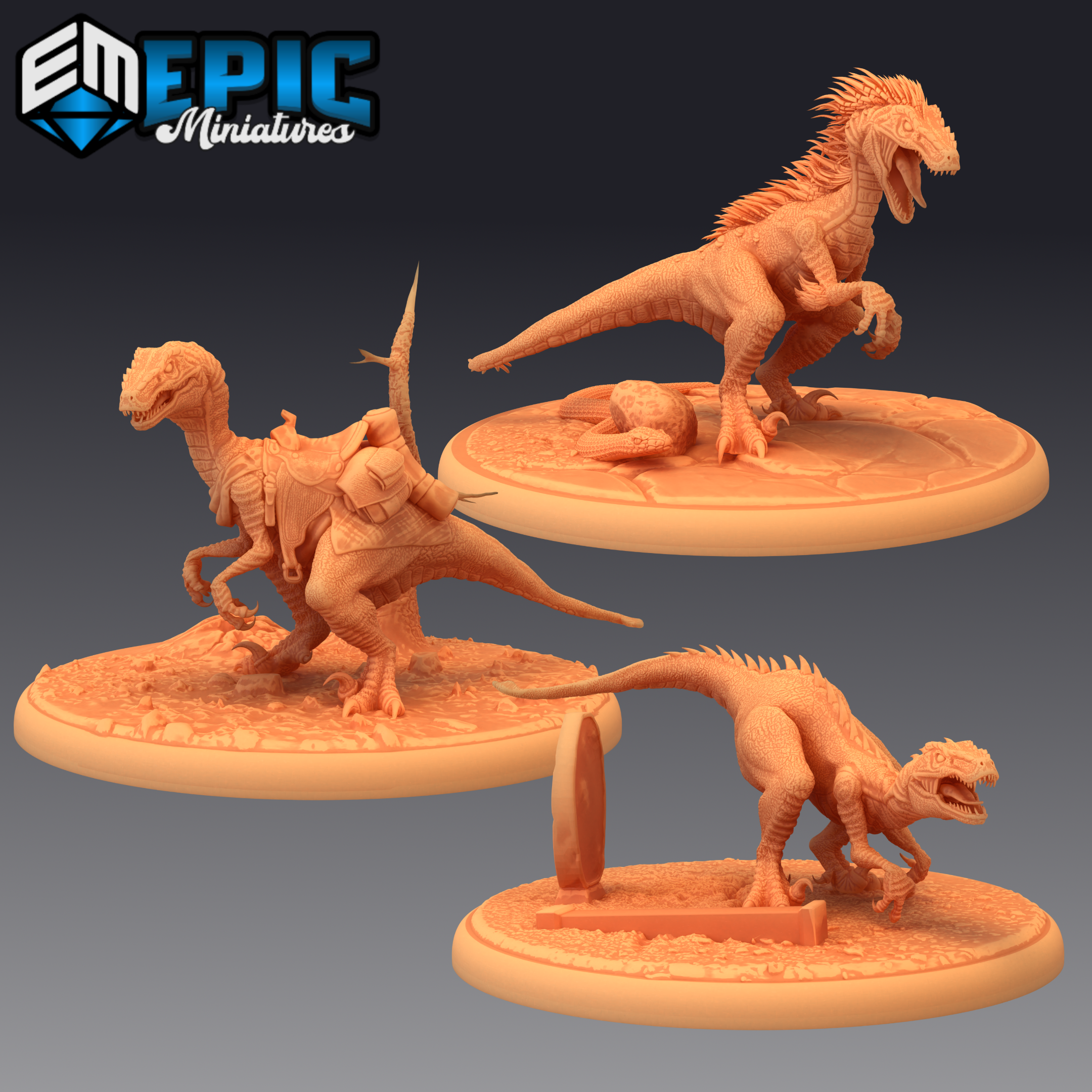Raptor Prehistoric Animal Miniatures